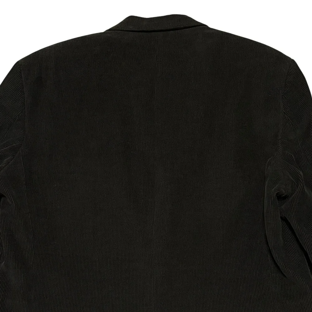 Chaps Corduroy Blazer Black Elbow Patches Dark Academia Preppy Professor 40R